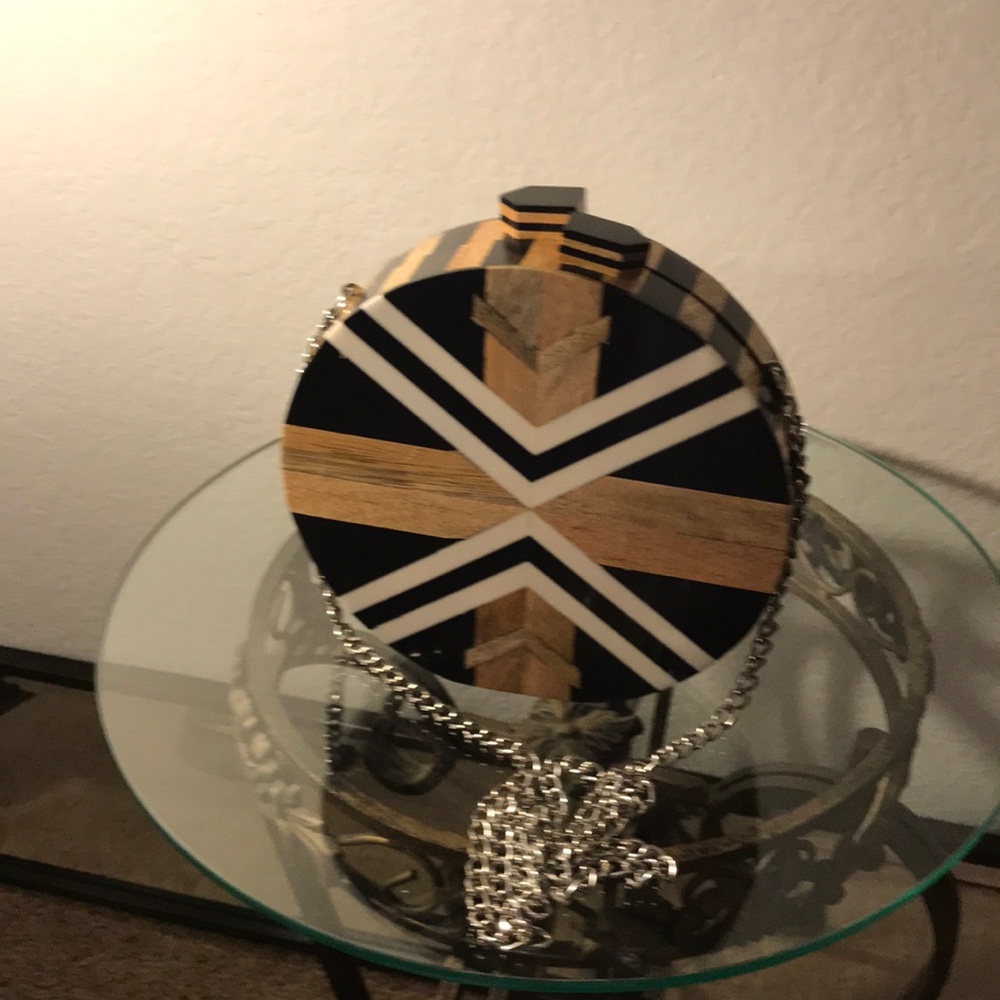 Zara Wood Crossbody Bag